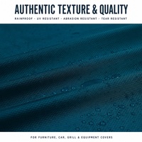 Tissu Oxford en nylon jacquard diamant 210D, imperméable, résistant aux déchirures, pour housses de meubles de patio et housses de barbecue
