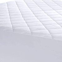 Housse pour matelas matelassé en bambou, couvre-lit imperméable, éponge