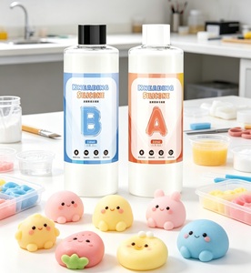 Kit de silicone liquide non toxique AB, silicone à durcissement rapide pour la fabrication de jouets souples et de créations artisanales - Product Image 5