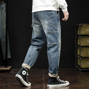 Lose große Größe, um alte Overalls Jens für Mann Tapered Denim Jeans Männer Jeans Baggy zu machen - Product Image 2