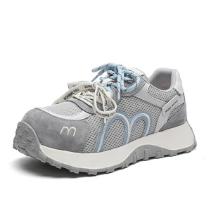 Chaussures plates décontractées classiques pour femmes, dessus en mesh, doublure en coton, talon plat, semelle épaisse, légères, respirantes, amortissantes - Product Image 4