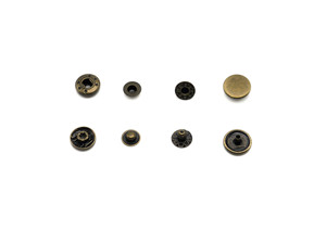 #831銅金属スナップボタンフラットバックメッキ技術工場から直接洗濯可能 - Product Image 4