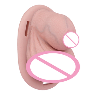 ANOSX Strapon Hollow Flaccid <strong>Penis</strong> with Scrotum Male Chastity Device Harness Dick Attachment <strong>Penis</strong> Packer Chastity Pants - Product Image 5