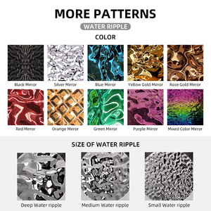 Placa de hoja de acero inoxidable ondulada de agua de <span class=keywords><strong>Color</strong></span> dorado plateado 201 304 1500MM para decoración de Panel de pared de techo - Product Image 4