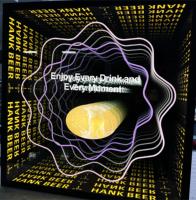 Espejo Infinito Abyss, Letrero Luminoso Personalizado con Caracteres LED, Decoración de Pared de Fondo Publicitario de Vidrio, Luz de Neón para Tiendas Minoristas