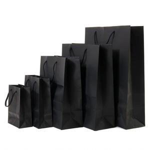 Luxury Kraft Paper <strong>Bags</strong> With Ribbon Handle Custom Printed Luxury Packaging for Clothing <strong>Gifts</strong> <strong>Cheap</strong> Retail From Supplier - Product Image 1