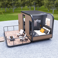 Capsule de chambre portable ciel étoilé, maison modulaire préfabriquée