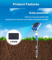 Analizador de Suelo Preciso con Energía Solar, con NPK, EC y Humedad para Control de Riego Inteligente con Aplicación Móvil y Datos en la Nube