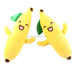 CE/ASTM OEM Cute Banana Pet Dog Plush Puppy Chew Play Sound Toy For Dog Toys