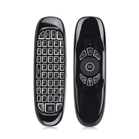 Ihomemix Souris Air C120 Rechargeable avec Batterie, Rétroéclairage LED, Gyroscope Six Axes, Clavier Mini 2.4 GHz et Télécommande