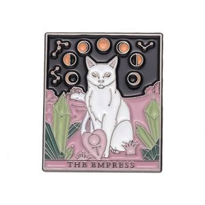 New Design Animal Tarot Custom Enamel <b>Pin</b> Pink Black Cat <b>Hat</b> <b>Pins</b> Lapel Badge - Product Image 6