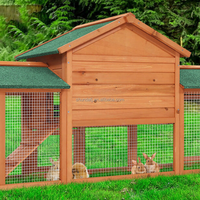 SDR003-D SHUNDA Vente en gros Cage à animaux en bois de taille moyenne pour petits animaux Cage à lapins Poulailler pour ferme