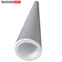 Conduit acoustique flexible sans fibre insonorisant pour MVHR, isolation hygiénique, conduit d'air, silencieux en ligne pour CVC