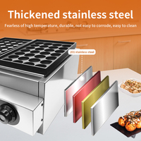 Wafflemei 56 Trous Chauffage Électrique Commercial Takoyaki Maker Takoyaki Machine Boule De Poisson Grill Poulpe Boule De Viande Faisant La Machine