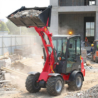 Mini Pala Gommata 18.4Kw con Trasmissione Idrostatica, Motore Kubota, Caricatore Agricolo Compatto 1690Kg con Funzione Ribaltabile, Prezzo all'Ingrosso in Vendita