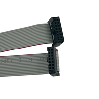 Câble d'extension IDE femelle double rangée 40 broches, pas de 2,54 mm, connecteur IDC 16 broches F/F, carte mère, câble plat IDC