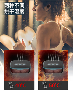HD100 Family Hearing Aid Case Cleaner Led UVC Sanitizer Earphone Drying <strong>UV</strong> Light Sterilizer Holder Dryer Box - Product Image 6