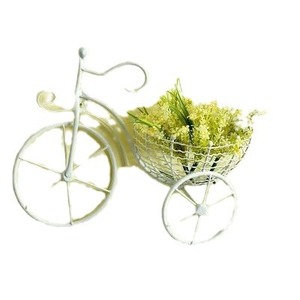 Panier à fleurs mural en fer forgé, style vélo personnalisé, pour la décoration de la maison, du salon ou du balcon - Product Image 5