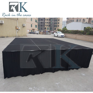 Modular Smart <b>Kit</b> Portable Stage Equipment System Mobile Stage Platform with Skirts for Events Concerts Weddings - Product Image 2