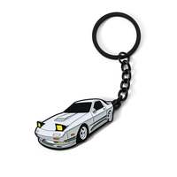 Vente en gros d'usine, porte-clés personnalisés 2D 3D en forme de voiture, émail doux ou dur, porte-clés en métal personnalisé avec logo