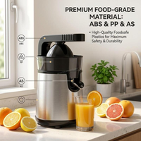 Presse-agrumes électrique portable 140W pour la maison, avec deux cônes interchangeables, pour oranges et citrons, presse-agrumes automatique
