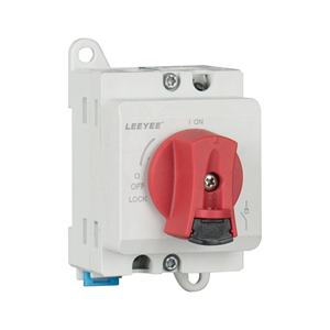 Leeye 2P 1500V <span class=keywords><strong>DC</strong></span> 분배 보드 형태 절연 스위치 전기 잠금 가능한 절연체 스위치 40A - Product Image 1