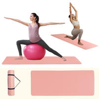 Tapis de yoga NBR extra épais 1/2 pouce - Tapis d'exercice antidérapant pour entraînement à domicile