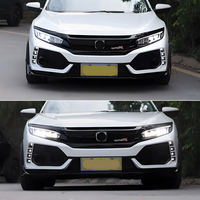 Ensemble de phares LED KGKB pour Honda Civic X 10e génération FC FK 2016-2021, lentille de projecteur améliorée, clignotant séquentiel, Plug & Play