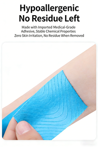 맞춤형 면 전문 등급 근육 지원 및 통증 완화 방수 운동 요법 테이프 - Product Image 4