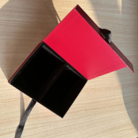 Pochette compacte KEXIN en papier noir et ruban avec séparateur en relief pour écouteurs et gadgets audio, boîte rouge gaufrée