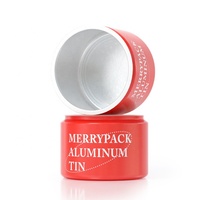 Mini 50ml Aluminium-Teedose mit Schraubverschluss und Aufreißfolie, Tragbare Verpackung für Tee, Snacks & Pizza