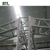 SIL Pantalla exterior de aluminio Truss Tower Event Stage System Spigot Lighting Stage Truss con techo Truss para concierto