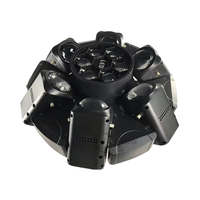 Lumière DJ à tête mobile à faisceau rotatif continu RGBW à 6 têtes avec 6 lavages pour les yeux d'abeilles pour l'éclairage de la scène de concert et d'événements.