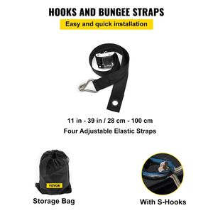 ตาข่ายรถบรรทุกหนักสำหรับรถกระบะเตียงรถ SUV รถจี๊ป-8 'x 6.7' 96 "X 80"-อุปกรณ์เสริมในการควบคุมสินค้าตะขอ S-CAM buckles CROSS - Product Image 5