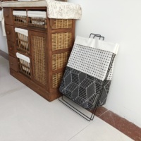 Panier à linge sale pliable en tissu recouvert de film panier à linge étanche