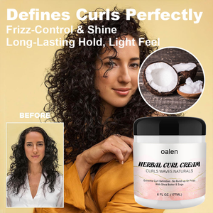 Crema Definidora de Rizos de Marca Privada, Crema Estilizadora Sin Enjuague para Cabello Ondulado y Rizado |   Productos para Controlar el Frizz y Realzar los Rizos - Product Image 4