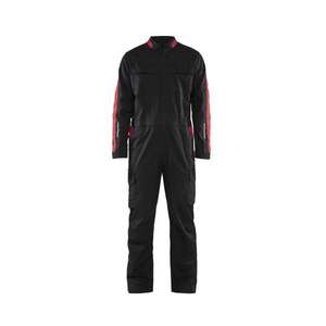 BLAKLADER - 614418329956C46 Salopette d'industrie stretch Noir/Rouge-salopette de travail EAN 7330509762776 - Product Image 1