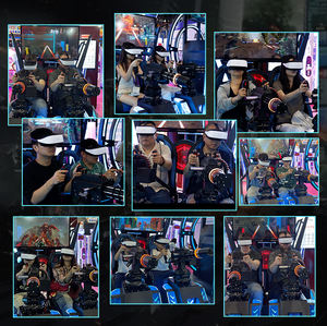 9D Interactive VR <span class=keywords><strong>Gun</strong></span> Shooting Simulator Erleben Sie VR Gatling Master Simulations geräte - Product Image 2