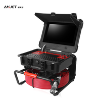 Caméra d'inspection des drains 1080P Borescope 512 HZ V9 avec localisateur, écran 13 pouces, auto-nivellement, tête de caméra industrielle 33mmx78mm