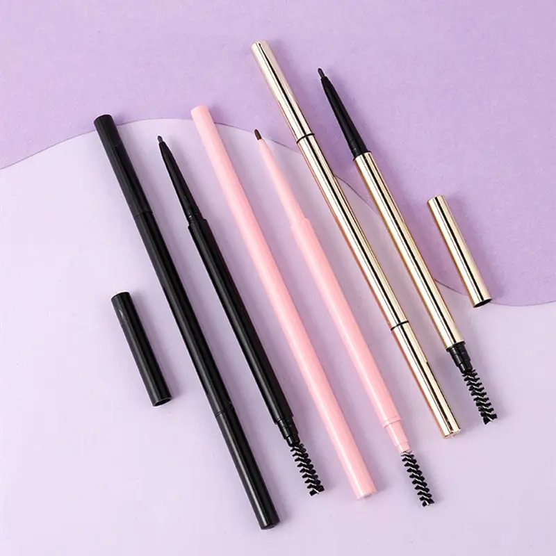 Private label Brand New High Quality Automatic Eyebrow Pencil No Logo Waterproof Eye Brow Pencil With Brush Eye Brow Makeup