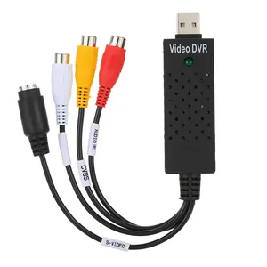 USB 2.0 DVR Video ses kamera CCTV yakalama kaydedici adaptörü kartı Win 7/8/10/2000, win XP/Vista PC Laptop için