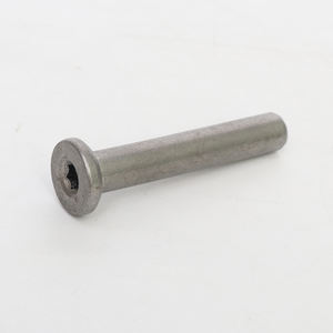 สลักเกลียวซิงค์แบบมีร่องพร้อมคลิป E สำหรับแกนแบบสองหัว ร่องคู่ พร้อมสปริง ขนาด 8 มม. x 20 มม. - Product Image 2