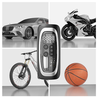 T03 écran Transparent 12 volts dc portable pompe de gonflage de pneu de voiture portable ou voiture mini compresseur d'air pompe à pneu vélo 150 psi