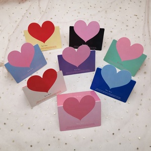 Cartes d'anniversaire en forme de cœur personnalisées, en gros, à bas prix, pour remercier, pour gâteaux, invitations et messages. - Product Image 2