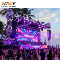 Système complet 4m x 2m P2.6 P2.9 P3.91 Mur vidéo LED 500x500mm Écran LED étanche pour location, événements, églises, intérieur et extérieur