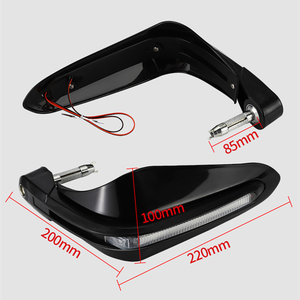 Protector de mano de lámpara LED para motocicleta <span class=keywords><strong>Honda</strong></span> MSX125, señal de giro, Protector de mano de seguridad para <span class=keywords><strong>Scooter</strong></span> de carreras, piezas protectoras de mano - Product Image 2