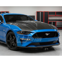 Kap Mesin Serat Karbon Gaya Supercharged untuk Ford Mustang Gen6 S550.2 2018-2023