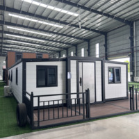 Maison conteneur résidentielle extensible de 40 pieds, plan de 3 chambres, salle de bain complète, cuisine, norme australienne, préfabriquée modulaire personnalisée