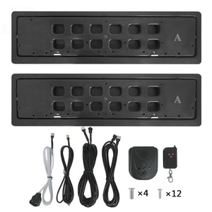 Nuevo Marco de Matrícula Eléctrico de Plástico Europeo, Marco de Matrícula con Cortina de Privacidad para Autos Europeos (Rusia/Ucrania) - Product Image 6
