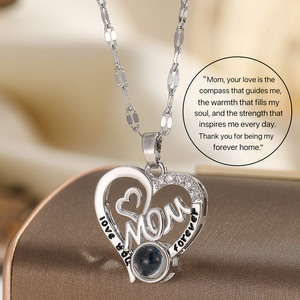 Collana con Proiezione della Mamma 'Il Desiderio del Cuore', <span class=keywords><strong>la</strong></span> Confessione Nascosta nel Battito Cardiaco, Regalo Quotidiano - Product Image 4